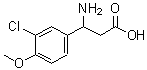 CAS 登录号：773125-23-8， 3-氨基-3-(3-氯-4-甲氧基苯基)丙酸
