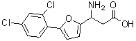CAS#: 773125-55-6, 3-amino-3-[5-(2,4-dichlorophenyl)-2-furyl]propanoic acid