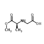 CAS#: 77328-39-3, N-[(2S)-1-Methoxy-1-oxo-2-propanyl]glycine