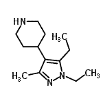 CAS#: 773842-01-6, 4-(1,5-Diethyl-3-methyl-1H-pyrazol-4-yl)piperidine