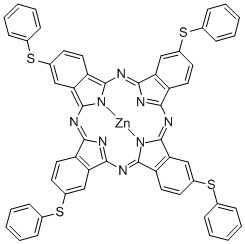 CAS#: 77447-43-9, [2,9,16,23-tetrakis(phenylthio)-29H,31H-phthalocyaninato]-Zinc