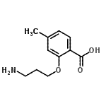 CAS 登录号：774500-62-8， 2-(3-氨基丙氧基)-4-甲基苯甲酸