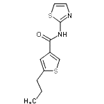 CAS#: 774589-95-6, 5-Propyl-N-(1,3-thiazol-2-yl)-3-thiophenecarboxamide