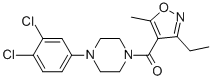 CAS#: 775300-07-7, [4-(3,4-Dichlorophenyl)-1-Piperazinyl](3-Ethyl-5-Methyl-4-Isoxazolyl)-Methanone