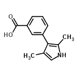 CAS#: 775322-46-8, 3-(2,4-dimethyl-1H-pyrrol-3-yl)benzoic acid