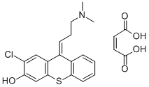 CAS#: 77602-69-8, (E)-2-Chloro-3-hydroxy-9-(3-dimethylaminopropylidene)thioxanthene hydrogen maleate