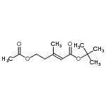 CAS#: 77611-53-1, 2-Methyl-2-propanyl (2E)-5-acetoxy-3-methyl-2-pentenoate