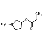 CAS 登录号：776293-48-2， 1-甲基-3-吡咯烷基丙酸酯