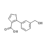 CAS#: 776312-23-3, 2-[3-(Hydroxymethyl)phenyl]-3-thiophenecarboxylic acid