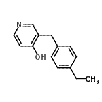 CAS 登录号：776317-61-4， 3-(4-乙基苄基)-4-吡啶醇