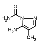 CAS#: 77668-02-1, 5-Amino-4-methyl-1H-pyrazole-1-carboxamide