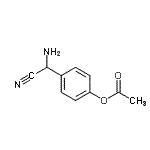 CAS#: 777049-67-9, 4-[Amino(cyano)methyl]phenyl acetate