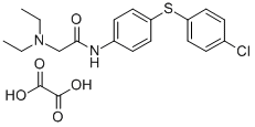 CAS 登录号：77711-61-6， N-((二乙基氨基)乙酰基)-4-((4-氯苯基)硫代)苯胺草酸盐