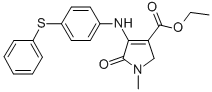 CAS#: 77711-87-6, Ethyl 1-Methyl-5-Oxo-4-[(4-Phenylsulfanylphenyl)Amino]-2H-Pyrrole-3-Carboxylate