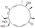 CAS 登录号：77717-05-6， (3Z,5S,6S,7S,9R,11Z,13Z,15S,16R)-16-乙基-6,15-二羟基-15-(羟基甲基)-5,7,9-三甲基-1-氧杂环十六碳-3,11,13-三烯-2,10-二酮