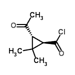 CAS#: 77772-08-8, (1R,3R)-3-Acetyl-2,2-dimethylcyclopropanecarbonyl chloride