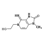 CAS#: 777813-86-2, 5-(2-Hydroxyethyl)-4-imino-1-methyl-1,3,4,5-tetrahydro-2H-imidazo[4,5-c]pyridin-2-one