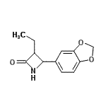 CAS 登录号：777885-50-4， 4-(1,3-苯并二氧戊环-5-基)-3-乙基-2-氮杂环丁酮