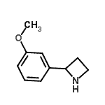 CAS 登录号：777887-12-4， 2-(3-甲氧基苯基)吖丁啶