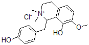 CAS#: 77847-85-9, 1,2,3,4-Tetrahydro-8-hydroxy-1-((4-hydroxyphenyl)methyl)-7-methoxy-2,2-dimethyl-Isoquinolinium chloride