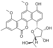 CAS#: 77879-89-1, 1-Hydroxy-10,12-Dimethoxy-8-Methyl-4-[(2R,3R,4S,5R,6R)-3,4,5-Trihydroxy-6-Methyloxan-2-Yl]Naphtho[1,2-c]Isochromen-6-One