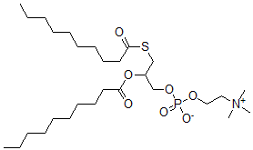 CAS#: 77912-87-9, (2-Decanoyloxy-3-Decanoylsulfanylpropyl) 2-Trimethylazaniumylethyl Phosphate