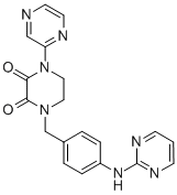 CAS#: 77917-35-2, 1-Pyrazin-2-Yl-4-[[4-(Pyrimidin-2-Ylamino)Phenyl]Methyl]Piperazine-2,3-Dione