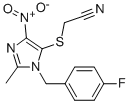 CAS#: 77952-80-8, 2-[3-[(4-Fluorophenyl)Methyl]-2-Methyl-5-Nitroimidazol-4-Yl]Sulfanylacetonitrile