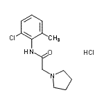 CAS#: 77984-95-3, N-(2-Chloro-6-methylphenyl)-2-(1-pyrrolidinyl)acetamide hydrochloride (1:1)