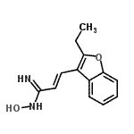 CAS#: 779983-90-3, (2E)-3-(2-Ethyl-1-benzofuran-3-yl)-N-hydroxy-2-propenimidamide