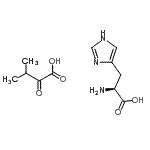 CAS#: 78000-39-2, 3-Methyl-2-oxobutanoic acid - L-histidine (1:1)