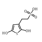 CAS 登录号：780022-12-0， 2-(2,5-二羟基-3-噻吩基)乙烷磺酸