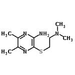 CAS#: 780709-62-8, 3-{[2-(Dimethylamino)ethyl]sulfanyl}-5,6-dimethyl-2-pyrazinamine
