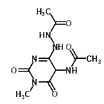 CAS#: 78105-50-7, N-[4-(2-Acetylhydrazino)-1-methyl-2,6-dioxo-1,2,5,6-tetrahydro-5-pyrimidinyl]acetamide