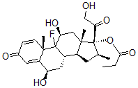 CAS#: 78144-00-0, [(6R,8S,10S,11S,13S,14S,16S,17R)-9-Fluoro-6,11-Dihydroxy-17-(2-Hydroxyacetyl)-10,13,16-Trimethyl-3-Oxo-6,7,8,11,12,14,15,16-Octahydrocyclopenta[a]Phenanthren-17-Yl] Propanoate