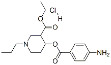 CAS#: 78219-29-1, Ethyl 4-(4-Aminobenzoyl)Oxy-1-Propylpiperidine-3-Carboxylate Hydrochloride