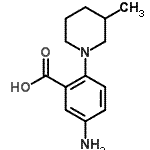 CAS#: 78243-67-1, 5-Amino-2-(3-methyl-1-piperidinyl)benzoic acid
