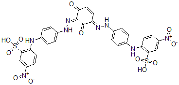 CAS#: 78265-88-0, 5-Nitro-2-[[4-[(2E)-2-[(5E)-5-[[4-[(4-Nitro-2-Sulfophenyl)Amino]Phenyl]Hydrazinylidene]-2,6-Dioxo-1-Cyclohex-3-Enylidene]Hydrazinyl]Phenyl]Amino]Benzenesulfonic Acid