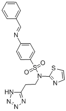 CAS#: 78311-66-7, 4-(Phenylmethylideneamino)-N-[2-(2H-Tetrazol-5-Yl)Ethyl]-N-(1,3-Thiazol-2-Yl)Benzenesulfonamide