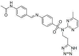 CAS#: 78311-77-0, N-[4-[[4-[(4-Methylpyrimidin-2-Yl)-[2-(2H-Tetrazol-5-Yl)Ethyl]Sulfamoyl]Phenyl]Iminomethyl]Phenyl]Acetamide