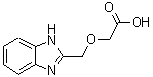 CAS 登录号：783284-17-3， (1H-苯并咪唑-2-基甲氧基)乙酸