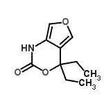 CAS#: 78329-72-3, 4,4-Diethyl-4H-furo[3,4-d][1,3]oxazin-2(1H)-one