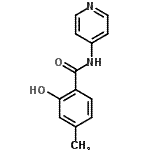 CAS 登录号：783370-79-6， 2-羟基-4-甲基-N-(4-吡啶基)苯甲酰胺