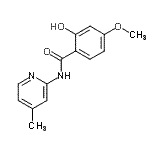 CAS#: 783370-93-4, 2-Hydroxy-4-methoxy-N-(4-methyl-2-pyridinyl)benzamide