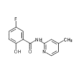 CAS#: 783371-14-2, 5-Fluoro-2-hydroxy-N-(4-methyl-2-pyridinyl)benzamide