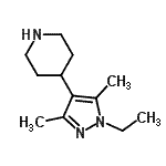 CAS 登录号：784132-70-3， 4-(1-乙基-3,5-二甲基-1H-吡唑-4-基)哌啶