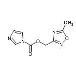 CAS#: 784148-73-8, (5-Methyl-1,2,4-oxadiazol-3-yl)methyl 1H-imidazole-1-carboxylate
