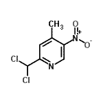 CAS#: 784173-76-8, 2-(Dichloromethyl)-4-methyl-5-nitropyridine