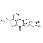 CAS#: 78473-06-0, 2-[3-(Dimethylamino)-2,2-dimethylpropyl]-6-methoxy-1H-benzo[de]isoquinoline-1,3(2H)-dione