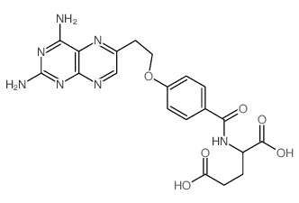 CAS 登录号：78520-72-6， 2-[[4-[2-(2,4-二氨基蝶啶-6-基)乙氧基]苯甲酰基]氨基]戊烷二酸